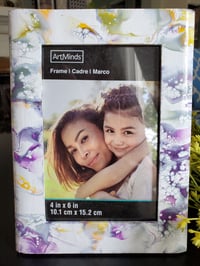 White & Purple Picture Frame