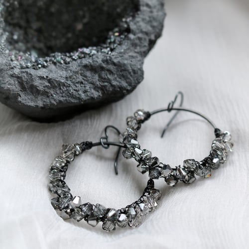 Image of DRUZY Earrings - Hematite