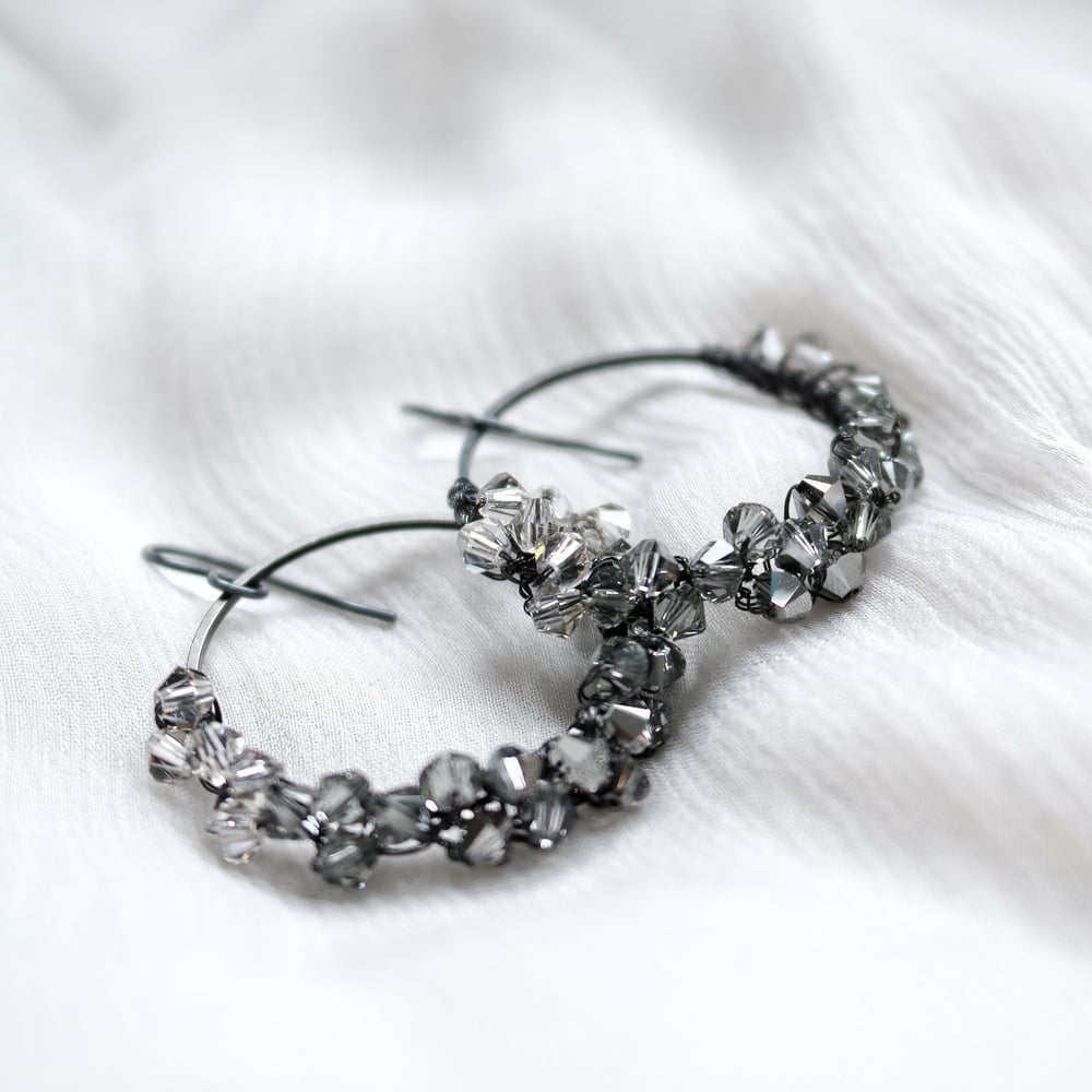 Image of DRUZY Earrings - Hematite