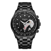 WLISTH Quartz Mens Wristwatch - Black/Metal