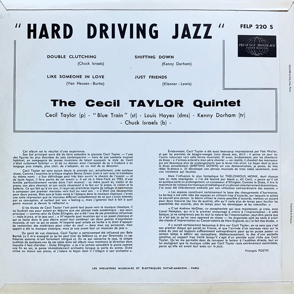 3480円 74％以上節約 ジャズレコード The Cecil Taylor Quintet