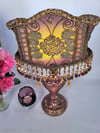 Luxury Lamp  - Deco Rose Shield Victorian Lampshade with Antique Lamp