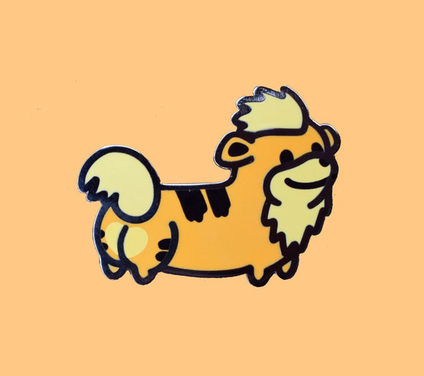 Cheeky Growlithe Pin