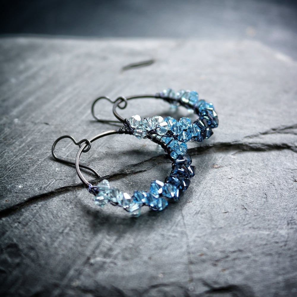 Image of DRUZY Earrings - Sapphire
