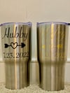 Hubby and Wifey Tumblers