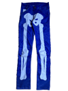 DOUBLE BLUE BIKER BONES PANTS
