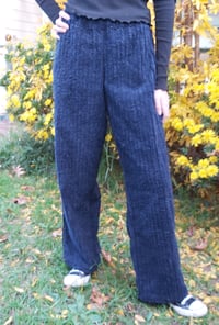 Image 1 of Navy Chenille Pants