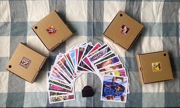 Image of POSTCARD PIZZA BOX