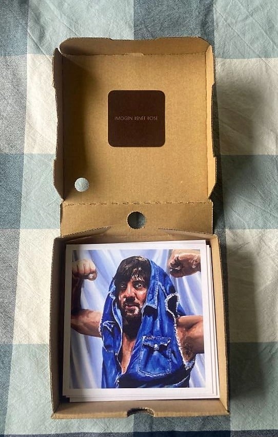 Image of POSTCARD PIZZA BOX