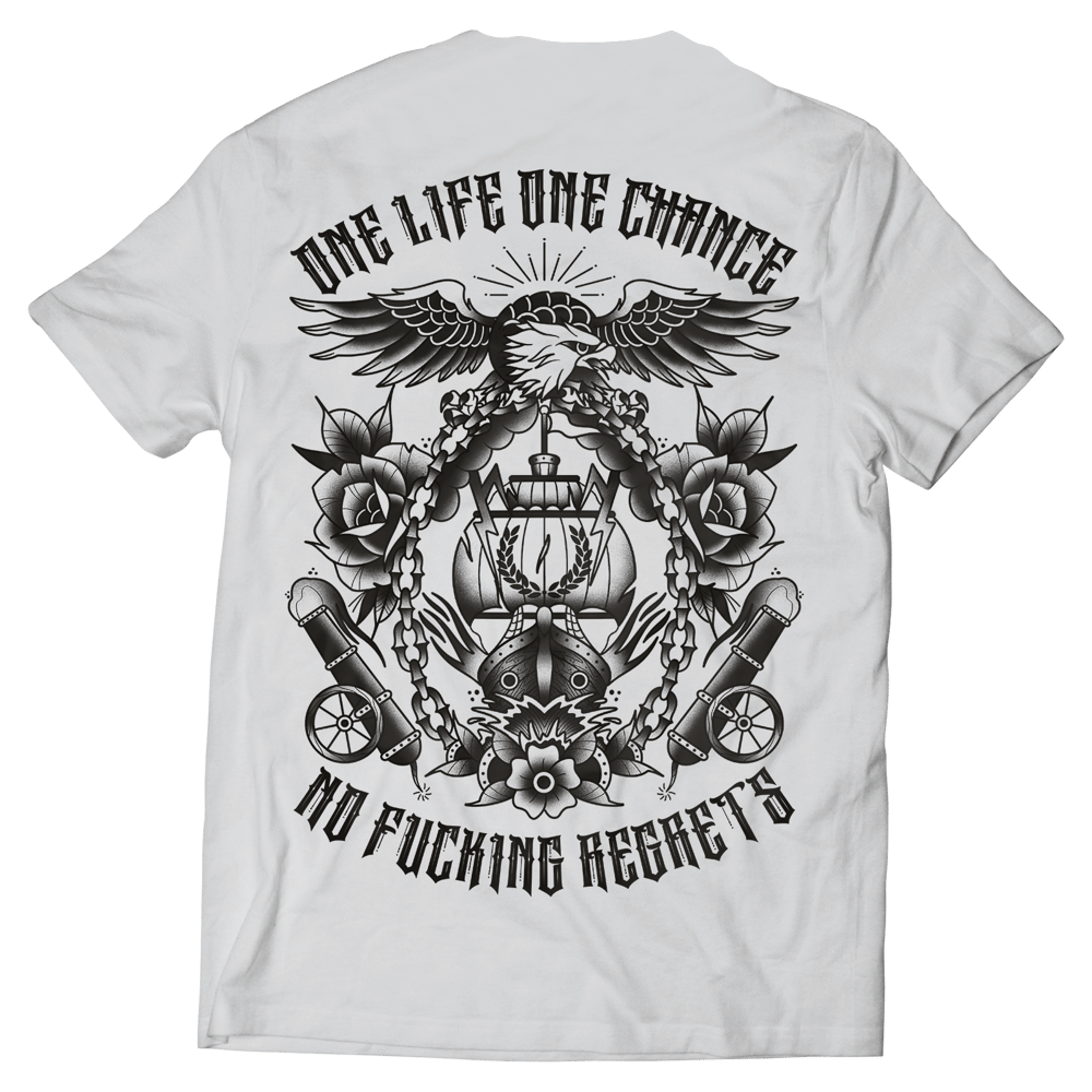 T-shirt One Life One Chance Grey