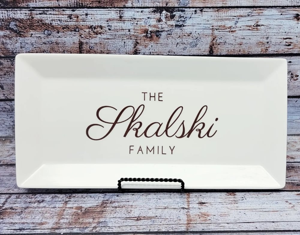 Image of Custom Pottery with Family Name