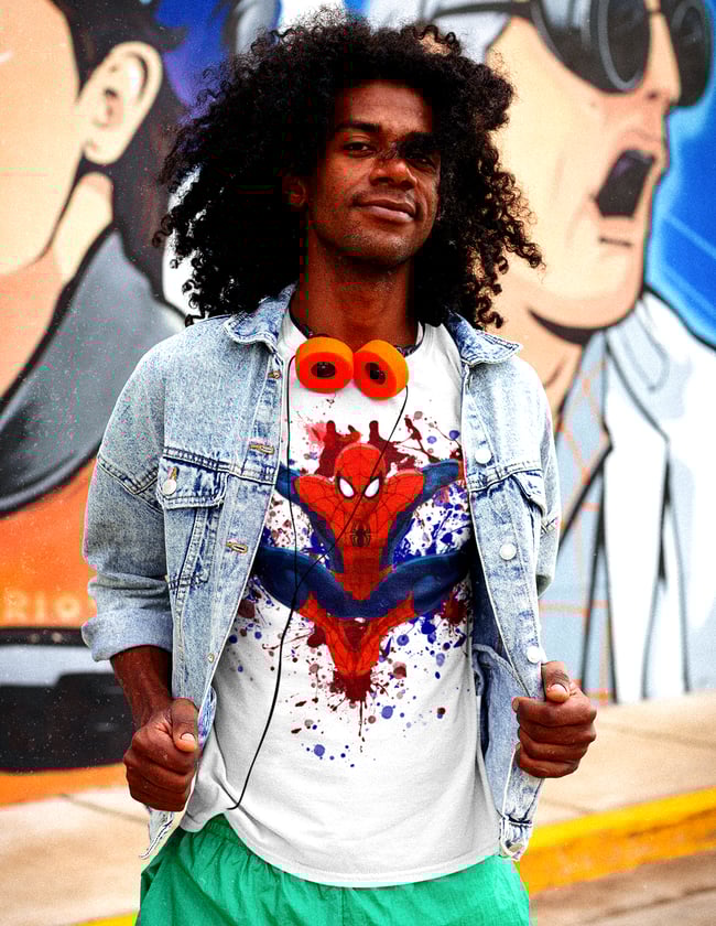 Spiderman Dynamic Splash Tee Shirt