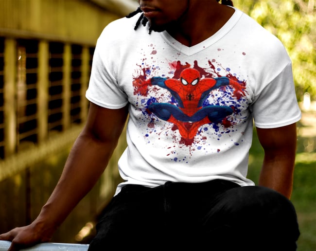 Spiderman Dynamic Splash Tee Shirt