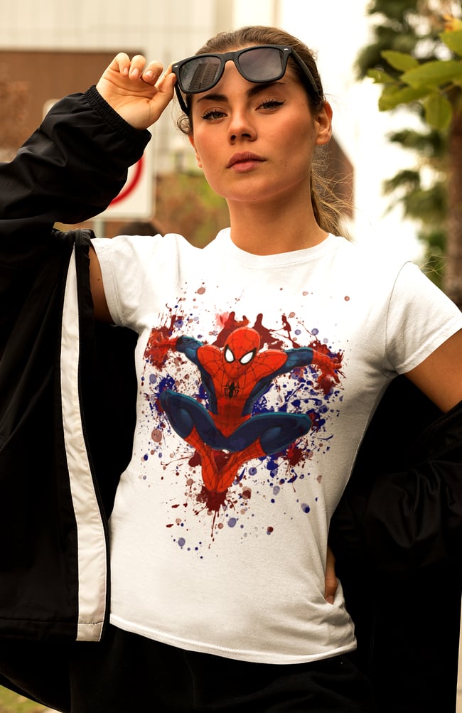 Spiderman Dynamic Splash Tee Shirt
