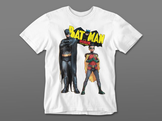 Batman & Robin Retro Tee Shirt