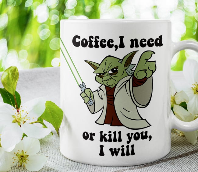 Yoda - Star Wars inspired Funny Coffee Mug