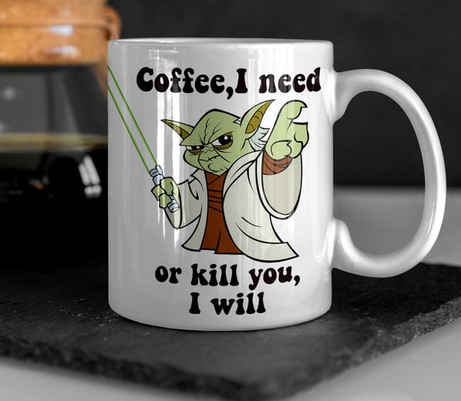 Yoda - Star Wars inspired Funny Coffee Mug