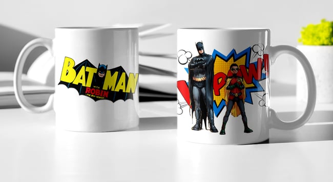 Batman & Robin Kapow Coffee Mug