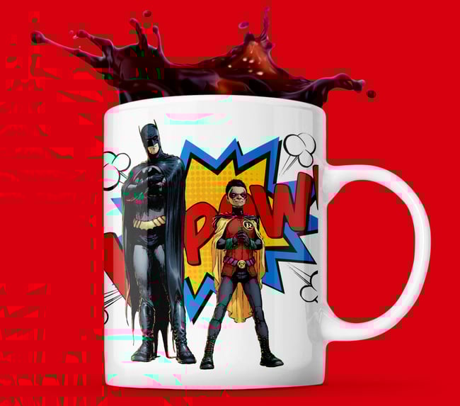 Batman & Robin Kapow Coffee Mug