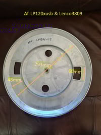 Image 4 of Platter Damping Kit  Lenco 3808 & 3809 Audio Technica LP120X