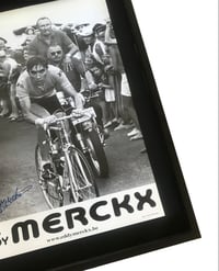 Image 3 of Original NOS Eddy Merckx Poster - 1969 Tour de France yellow jersey - Signed by the rider
