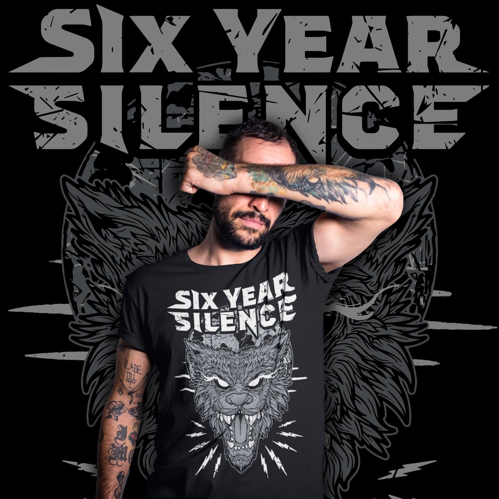 Image of Six Year Silence 'Wolfy McWolf Face' T-shirt