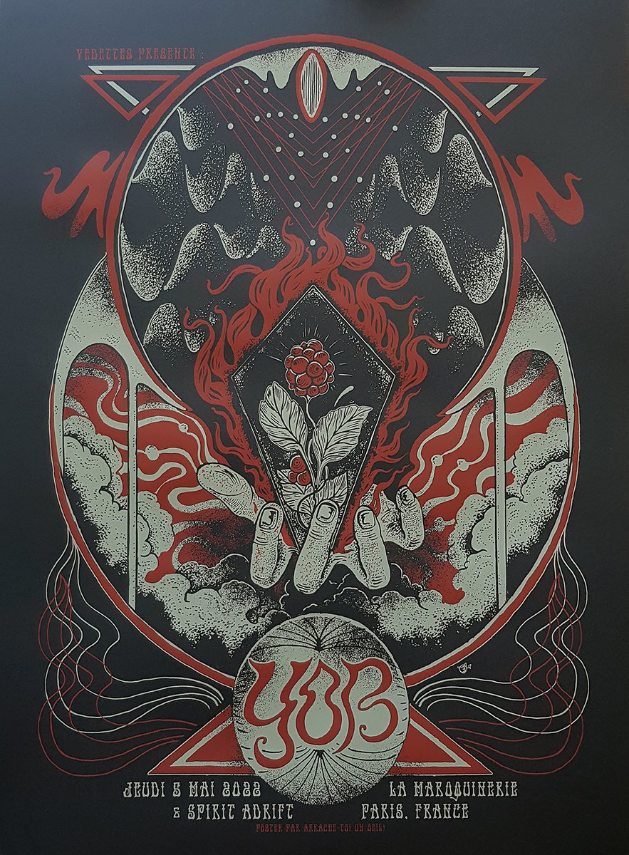 YOB (gigposter Paris 2022)