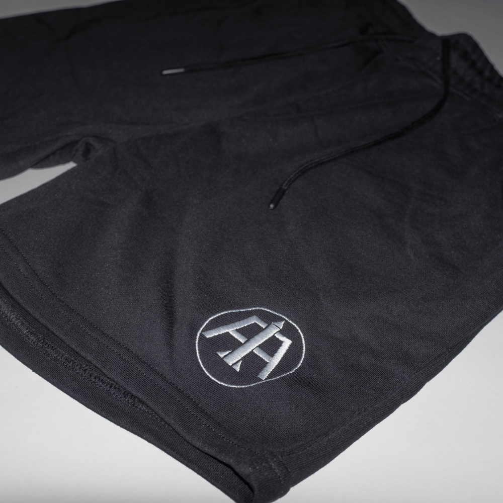 Black Aero Logo Embroidered Shorts