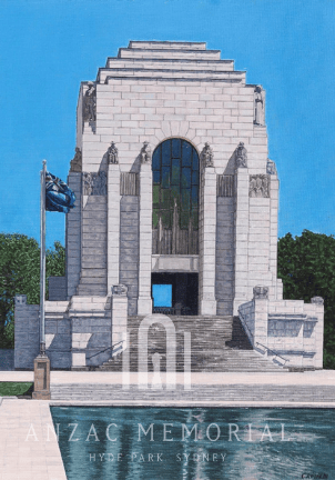 Print | Anzac Memorial by Cory Rinaldi | A3 | Anzac Memorial Shop