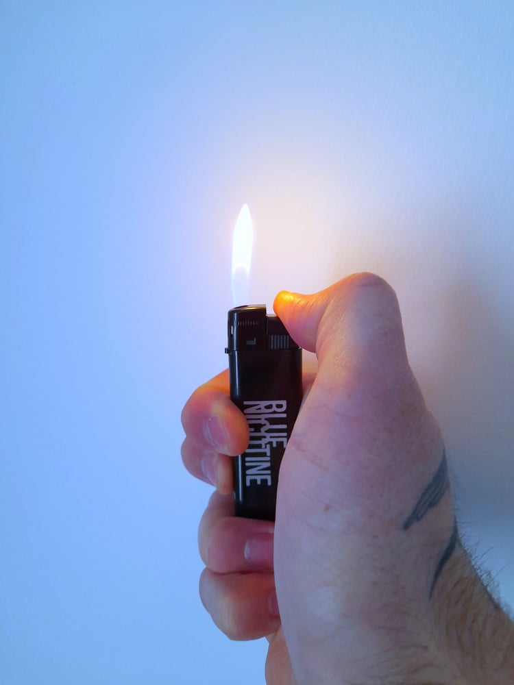 Image of Blue Nicotine Lighter (UK SHIPPING ONLY)