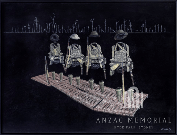 Print | Ghosts Still Linger by Cory Rinaldi | A2 | Anzac Memorial Shop