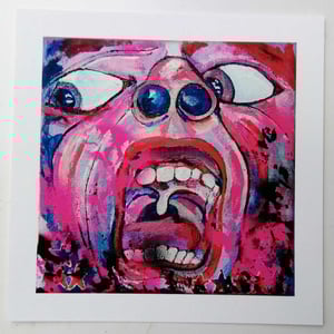 Image of Sean Worrall - In The Court – Electric Painting 13 - limited edition print 20x20cm