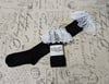 Soft Raschel Lace OTKs - Black x White