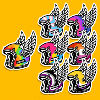 Racing in Pride Stickers