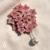 APA Hydrangea macrophylla Brooch