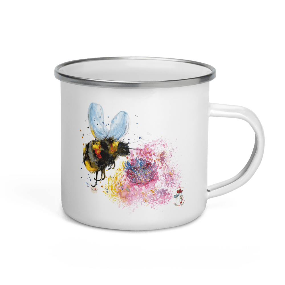 Image of Queen BumbleBee Mim-Edition Enamel Mug