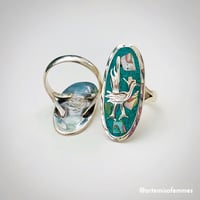 Image 1 of Roadrunner in Turquoise Vintage Sterling Silver Ring