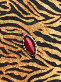 Image 2 of Sterlingsilber Ring mit rotem Rosarita