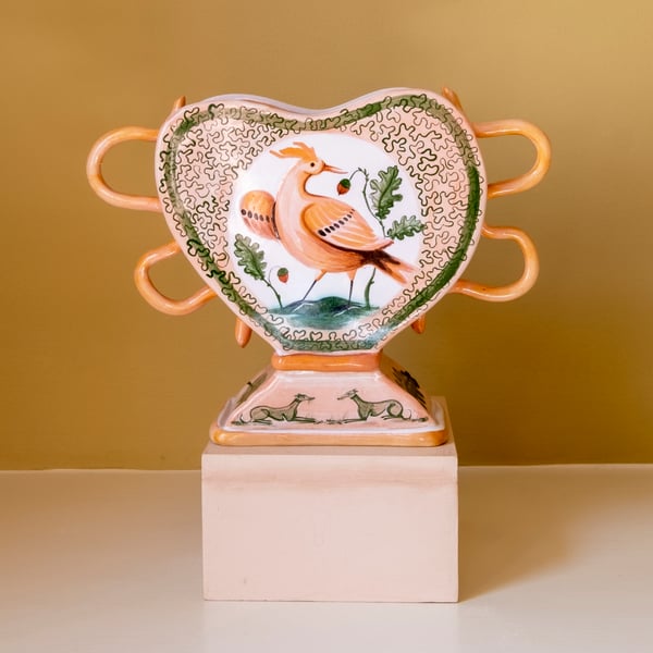 Image of Elizabethan Bird - Romantic Vase