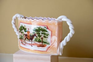 Image of Roaming the Woods - Romantic Vase with a Pink Lustre