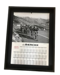 Image 2 of  25th Anniversary Eddy Merckx calendar from 1980 beginnings in frame building.