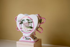 Image of Pink Lustre Tulips - Romantic Vase