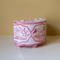 Image 2 of Pink Lustre - Romantic Demi-lune Vase 