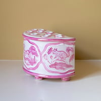 Image 3 of Pink Lustre - Romantic Demi-lune Vase 