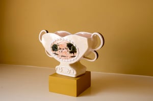 Image of Peach Paintings - Romantic Vase