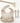 Ensemble Bavoir + Couverts en silicone beige