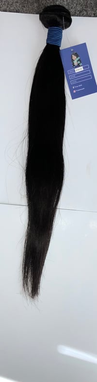 Image 5 of 100% Human Hair  straight 12A  Virgin Brazilian (Blue Band Hair)