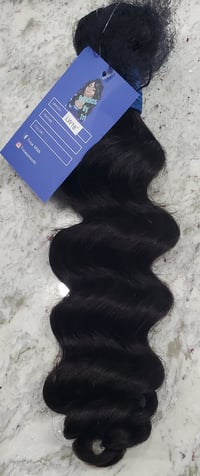 Image 2 of 100% Human Hair  Loose Wave 12A Virgin  Brazilian  (Blue Band Hair)