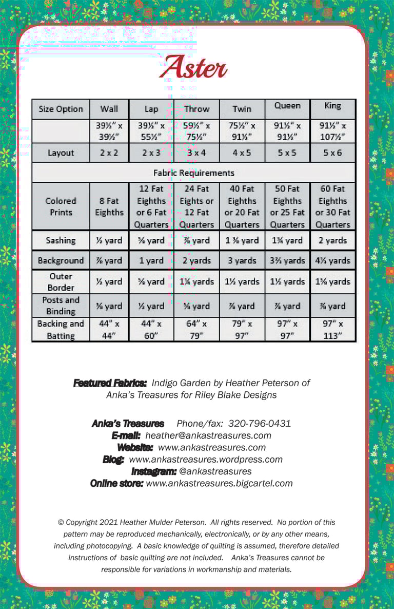 Aster PDF pattern Image 2