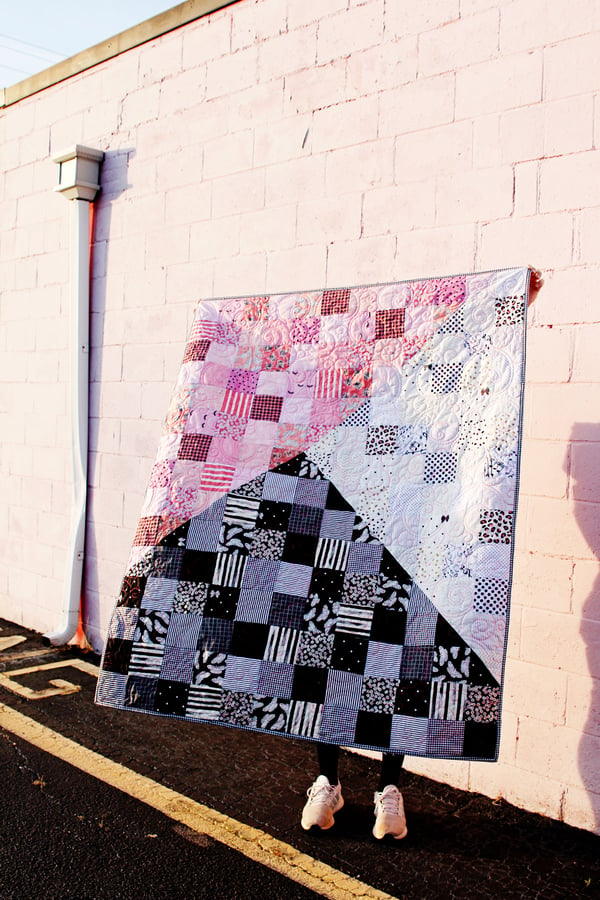 Image of GEO SCRAP QUILT Pattern PDF